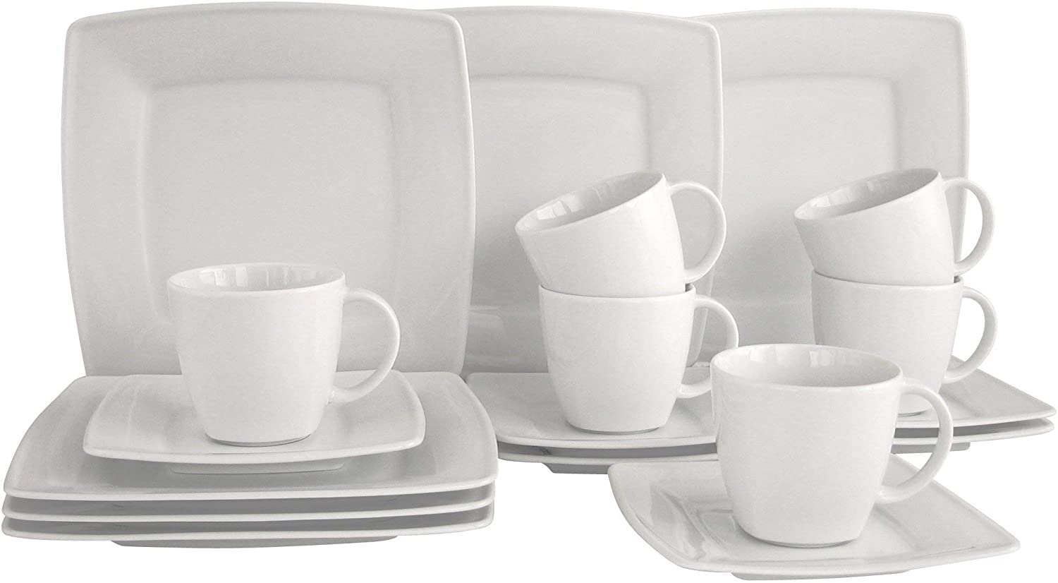 Creatable Victoria 18-Piece Coffee Set, White