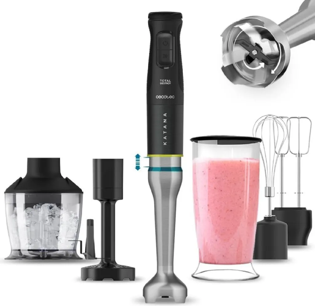 Cecotec 15 TotalDestroy Smash B 1500 W Black hand blender