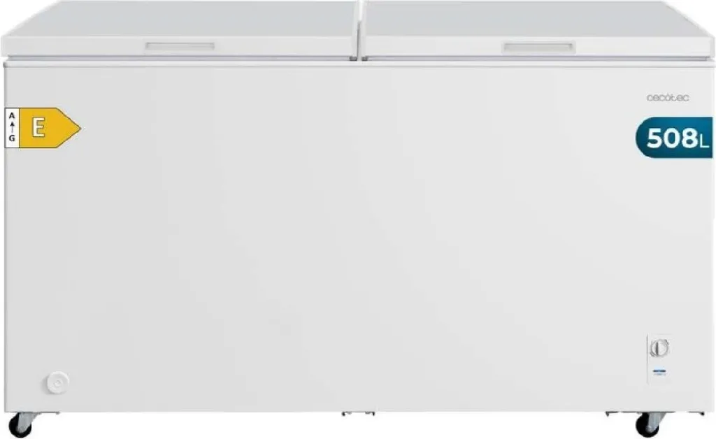 Cecotec Bolero CoolMarket Chest Duo 508M White E, 508 l, 23 kg/24h, SN-T, 41 dB, E, Weiß