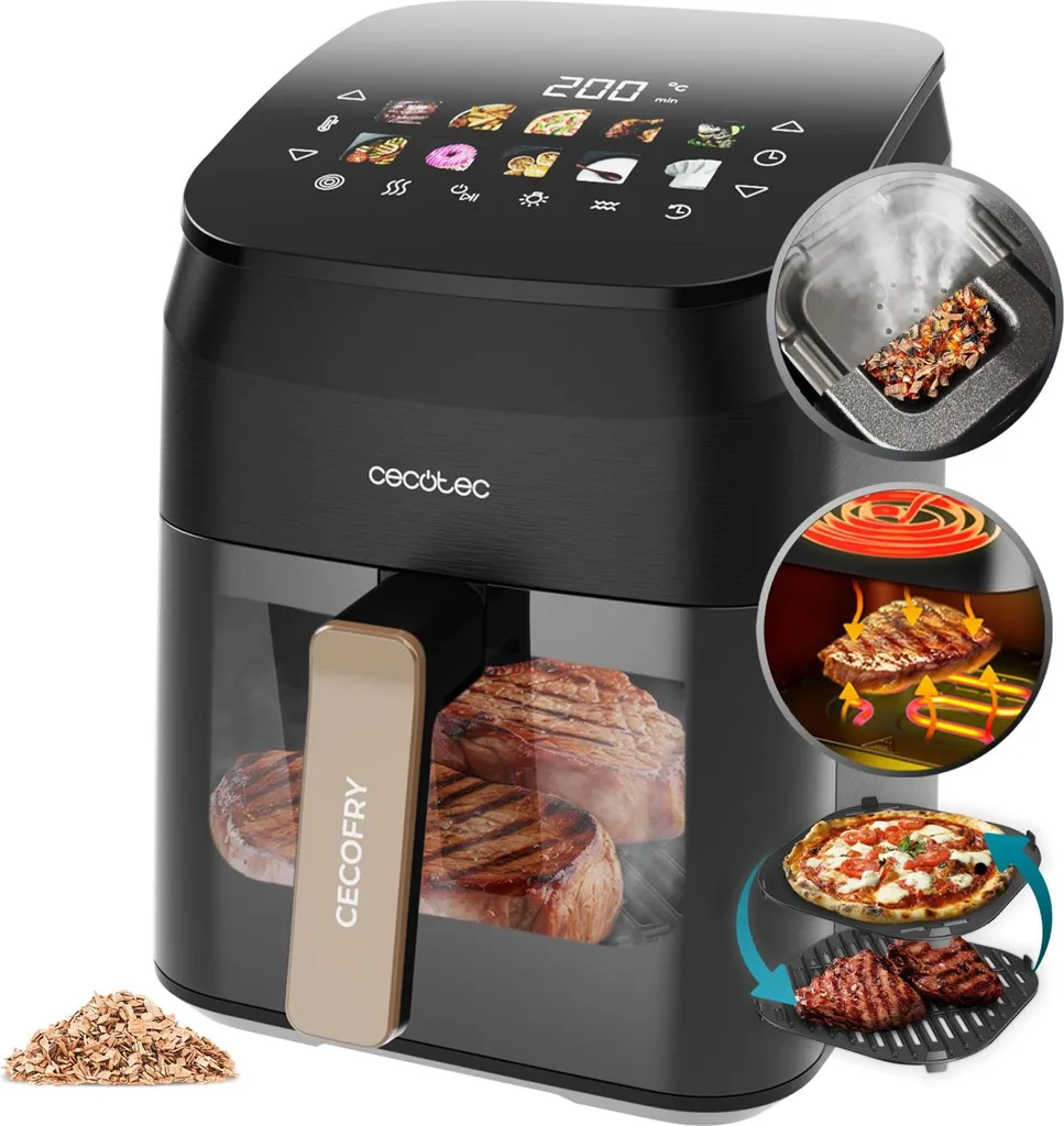 Cecotec Cecofry&Grill Smokin 4500, black