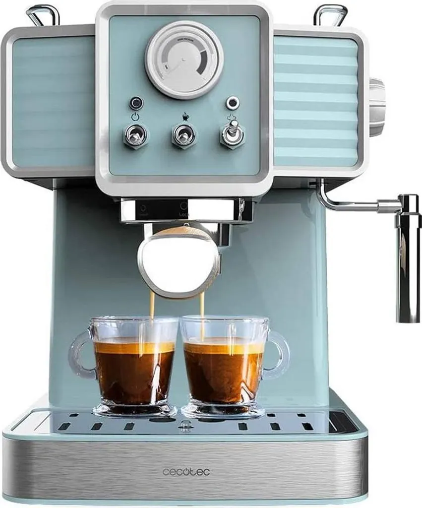 Cecotec Espresso Coffee Machines Power Espresso 20 Tradizionale Light Blue