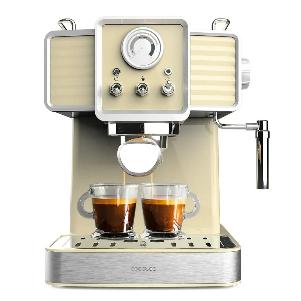 Cecotec Espresso Coffee Machines Power Espresso 20 Tradizionale Light Yellow
