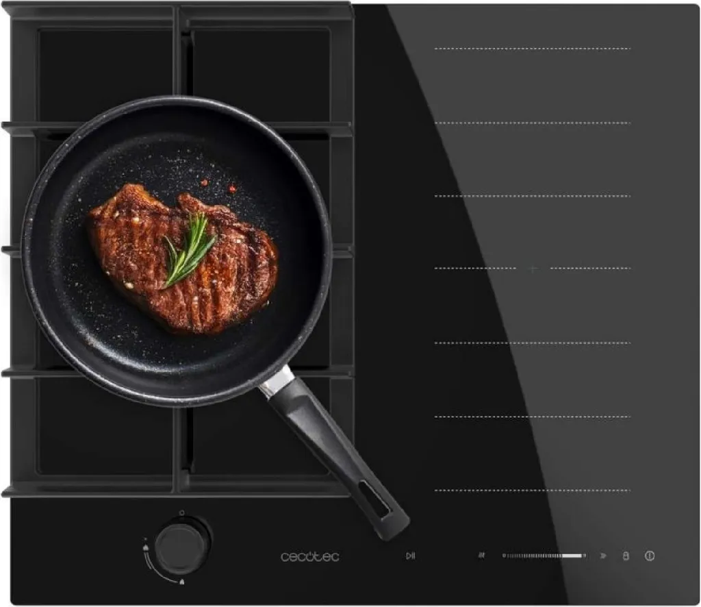 Cecotec Bolero Squad GI 3500 Hybrid FullFlex gas and induction cooktop. Induction power 3400W, 9 speeds