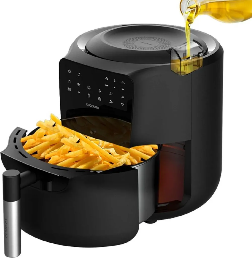 Cecotec Hot Air Fryer Small Kitchen Appliances Cecofry Rain 3300 Energy Efficient 55 Liter Capacity