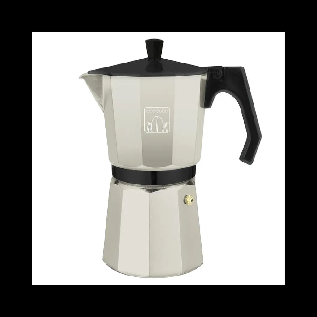 Cecotec Italian Coffee Machine Italian Espresso Maker Cumbia Mokclassic 1200 Beige