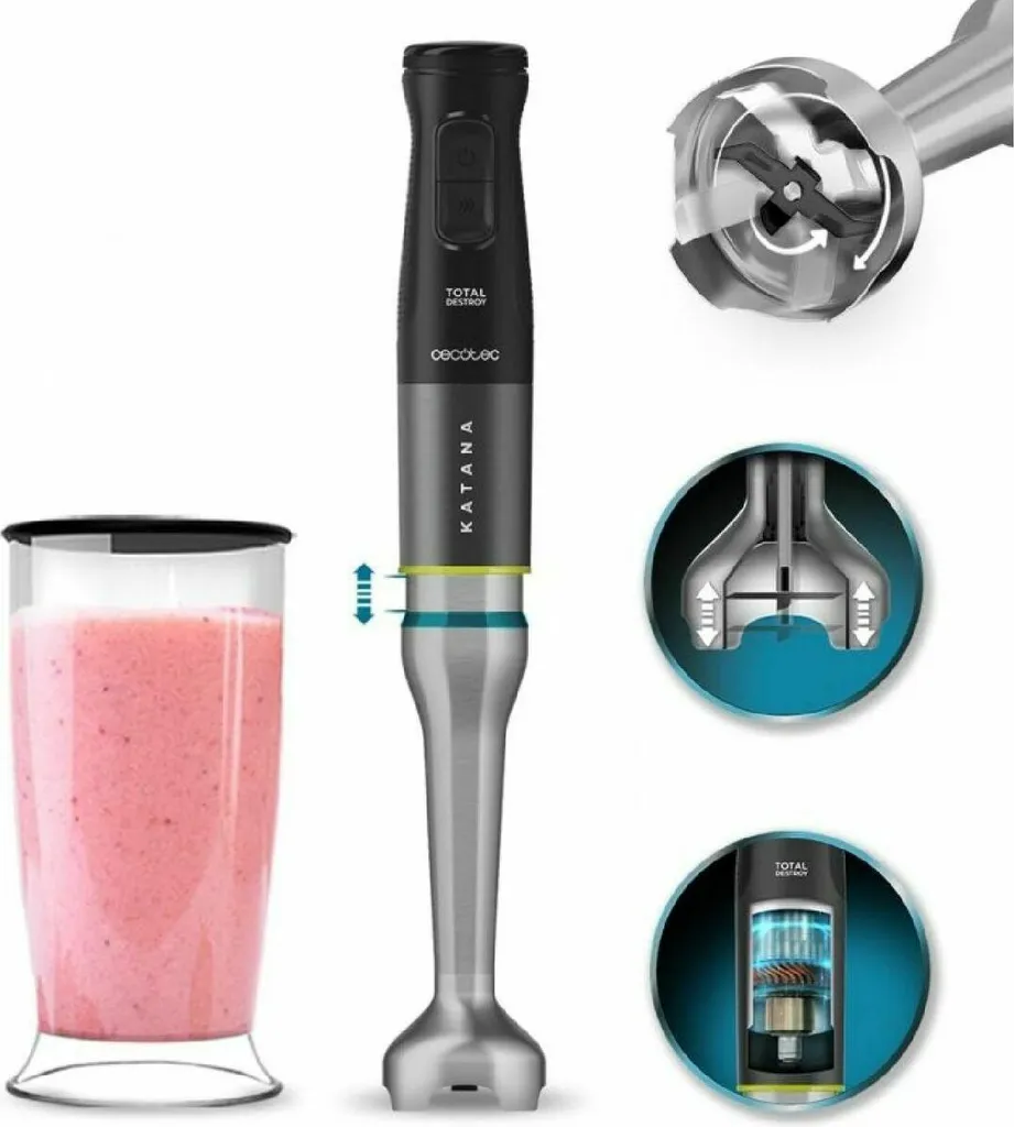 Cecotec Katana 15 TotalDestroy Jar G 1500 W hand mixer