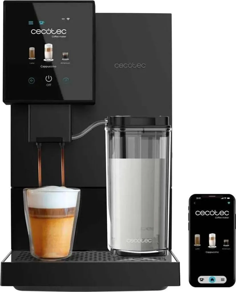 Cecotec Fully Automatic Coffee Machine Cremmaet Compactccino Connected