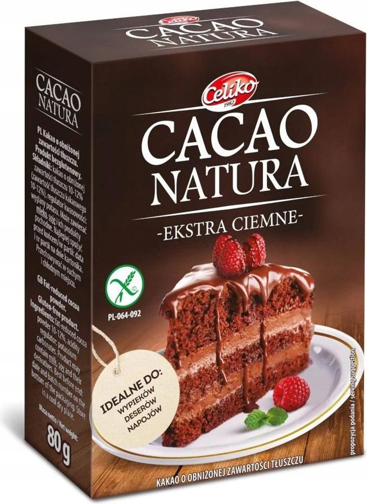 Celiko Gluten-Free Extra Dark Cocoa Powder 80g