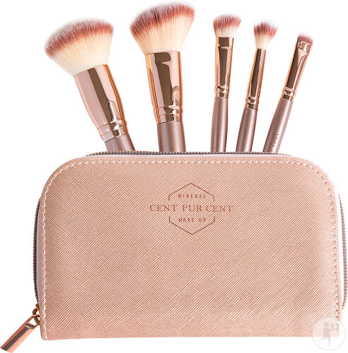 Cent Pur Cent Cent Pour Cent Clutch Met Luxe Brushset 5 pieces