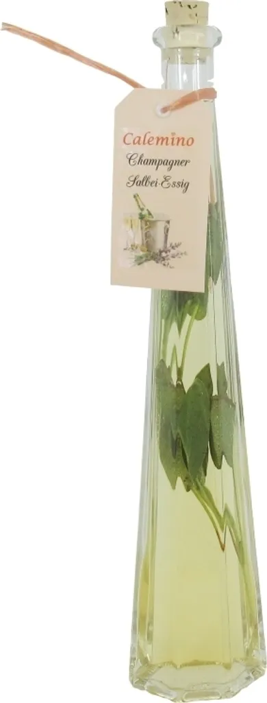 Calemino Champagne sage vinegar with 3% fresh sage 200ml