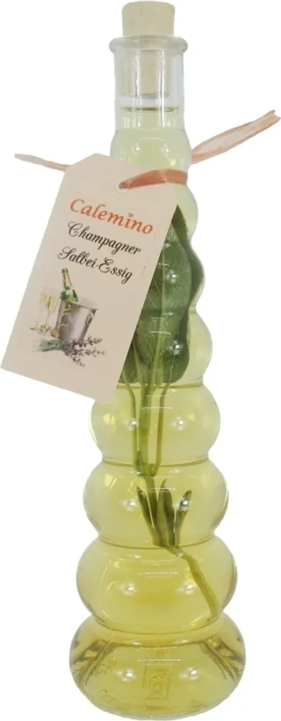 Calemino Champagne sage vinegar with 3% fresh sage 350ml