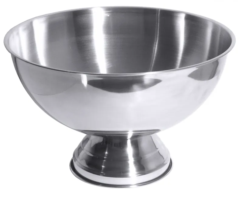 Champagne cooler, stainless steel, I: 12 ltr., D: 38 cm, H: 25 cm