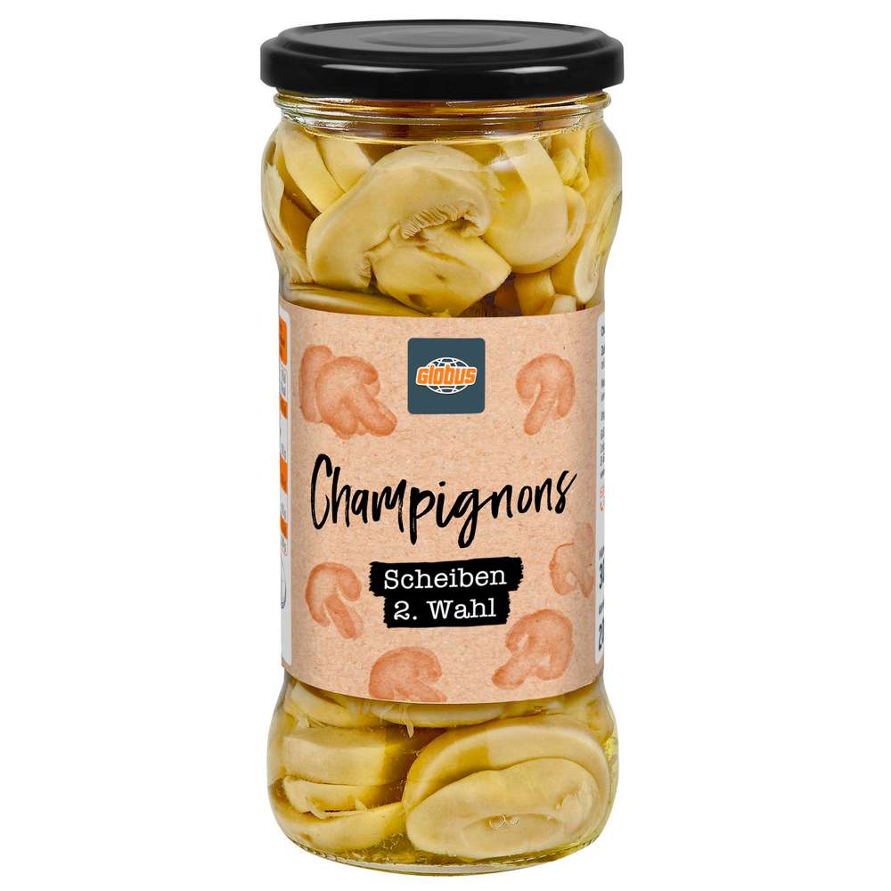 GLOBUS Sliced ​​mushrooms, second choice