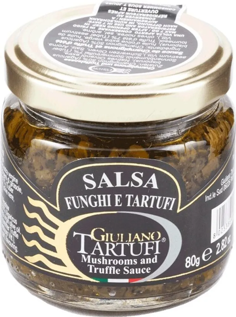 Giuliano Tartufi Mushrooms and truffle sauce 7% truffle, 80 g (Salsa Tartufata)