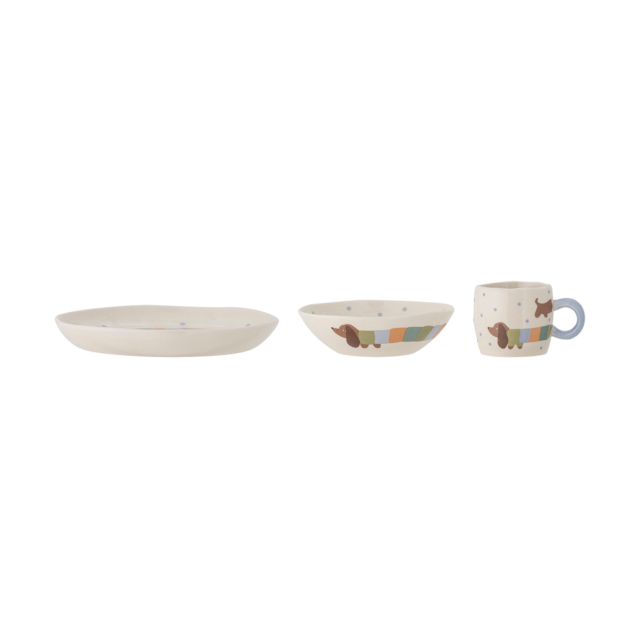 Bloomingville Charlie 3-piece dinnerware set