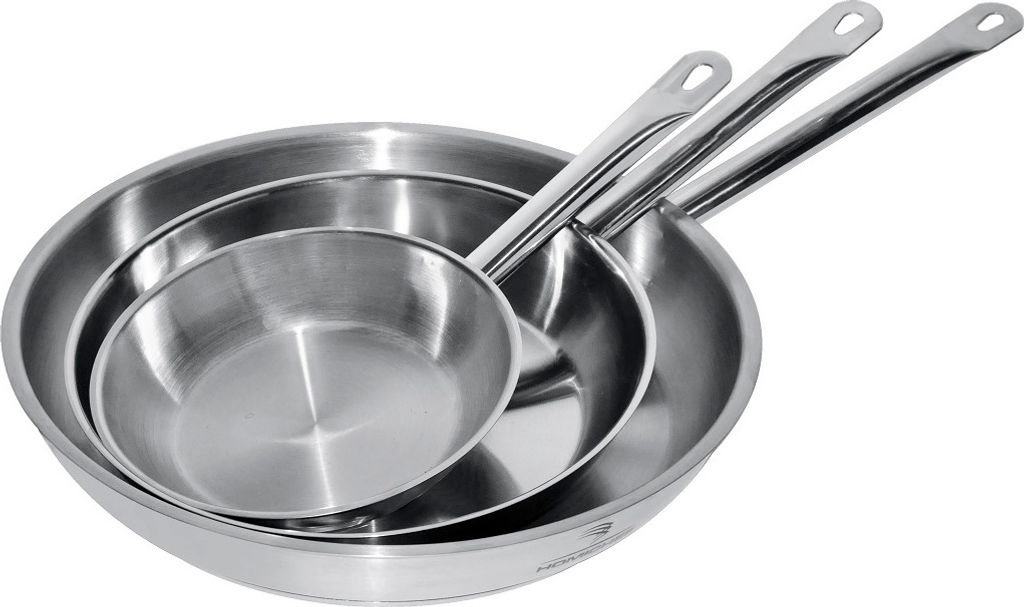 CHEFGASTRO Frying pan stainless steel WxDxH 240x240x50mm