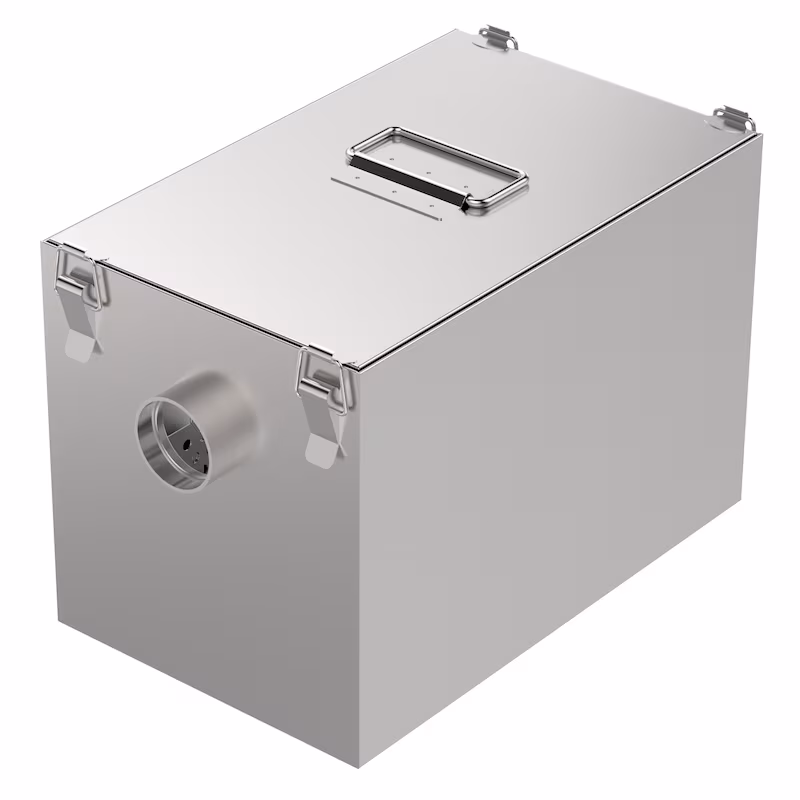 Chefgastro stainless steel grease separator 38 liters HxWxD 29x38x38cm