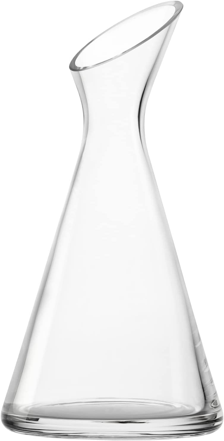 Stölzle Lausitz Handmade Schräghalska Pruner, Dishwasher Safe, Elegant Vessel with Polished Edge and Unique Stability, All-Rounder for Home