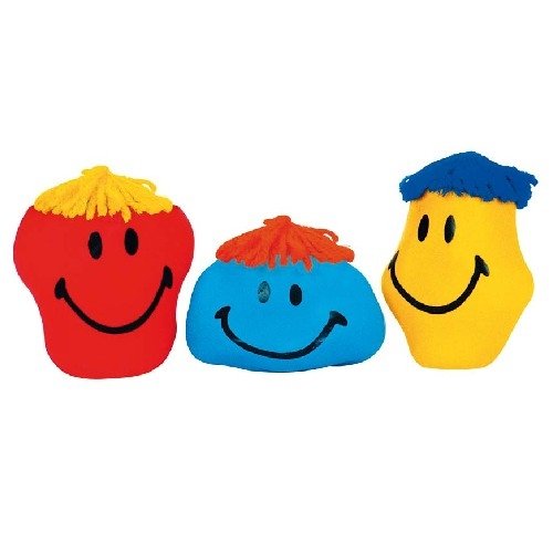 Goki Childrens Play Smiley Stretchy Moulded Faces Assorted Designs