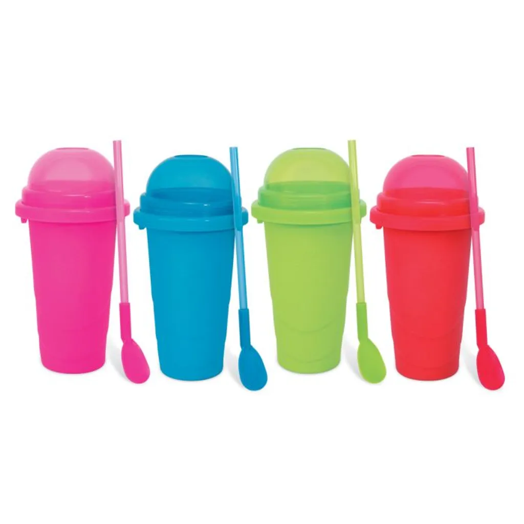 Chillfactor Slush Ice Maker Set – 4-Piece Set, BPA-Free, Slush Ice Machine for Refreshing Homemade Iced Drinks, Ideal for Summer Parties and Children