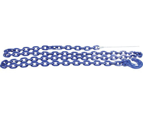Pösamo Chocker chain with needle Ø 8 mm x 2500 mm steel painted blue