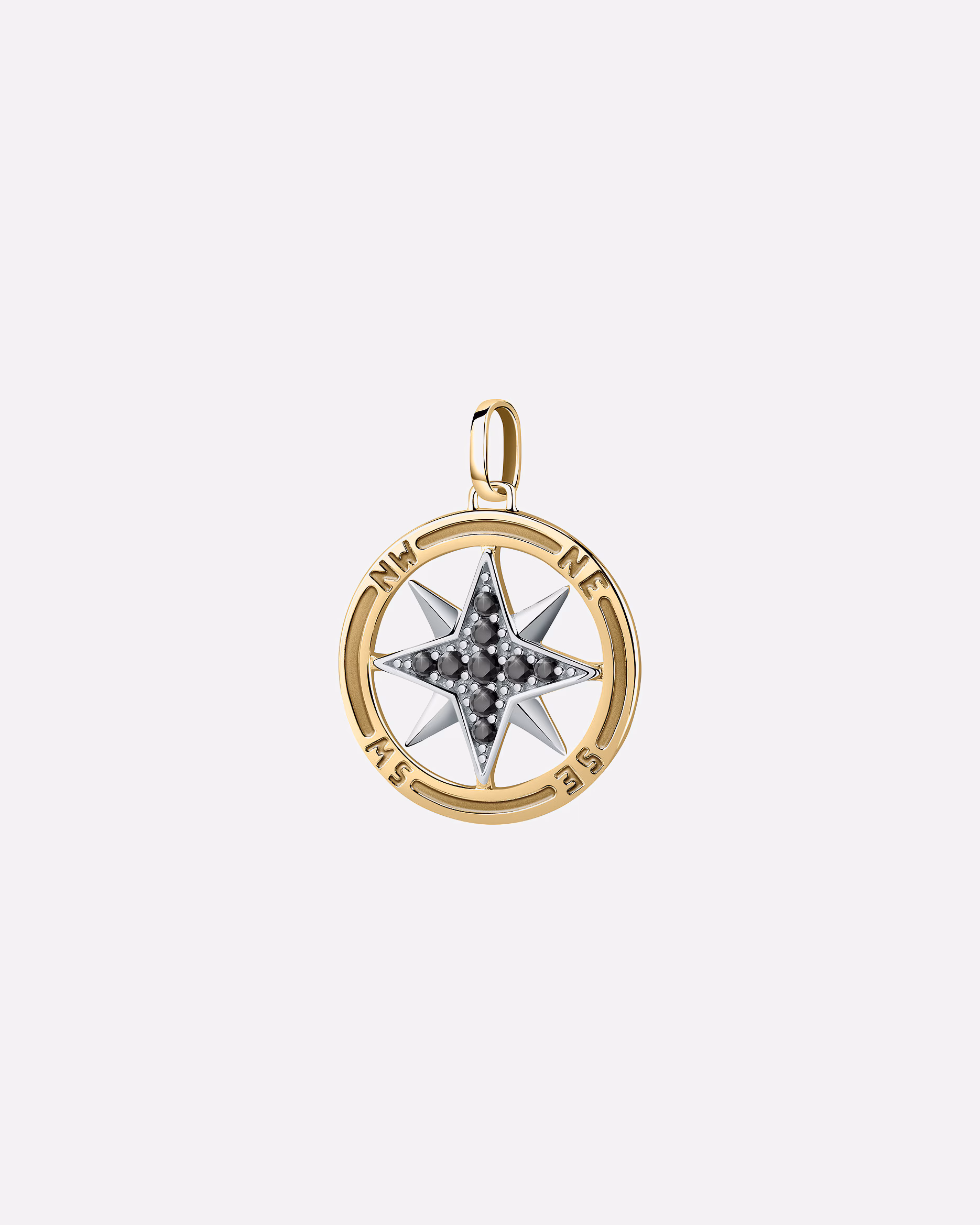 CHRIST pendant pendant 375 yellow gold, 375 white gold