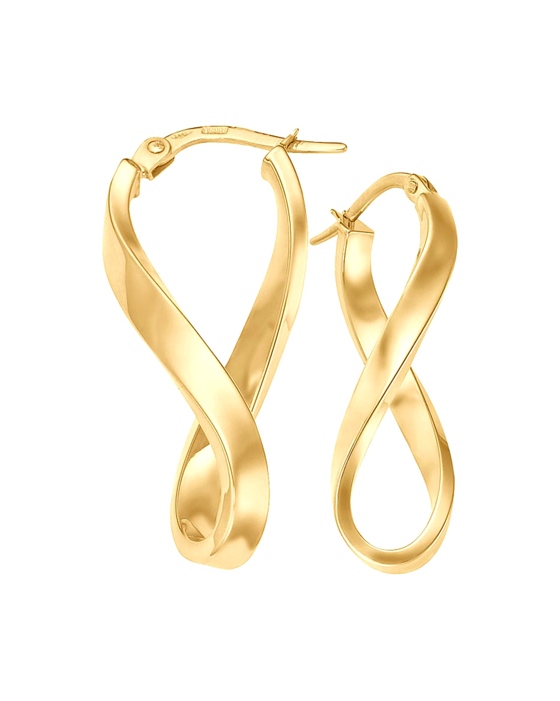 CHRIST hoop earrings 375 yellow gold