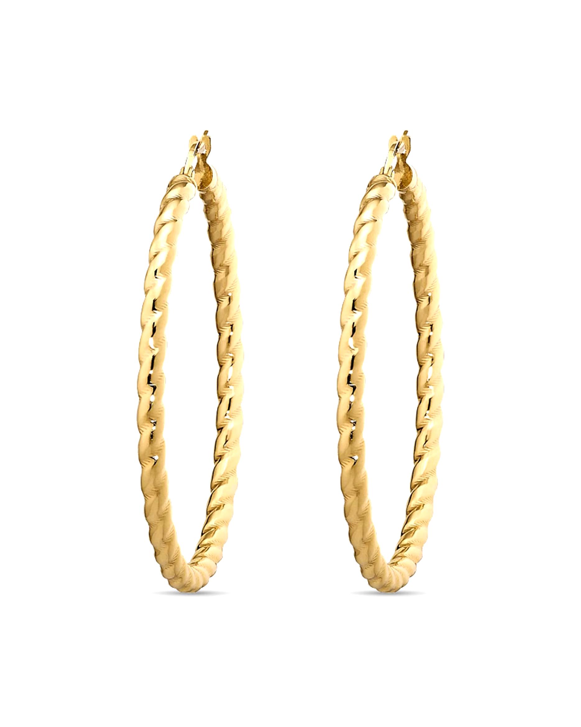 CHRIST hoop earrings 375 yellow gold