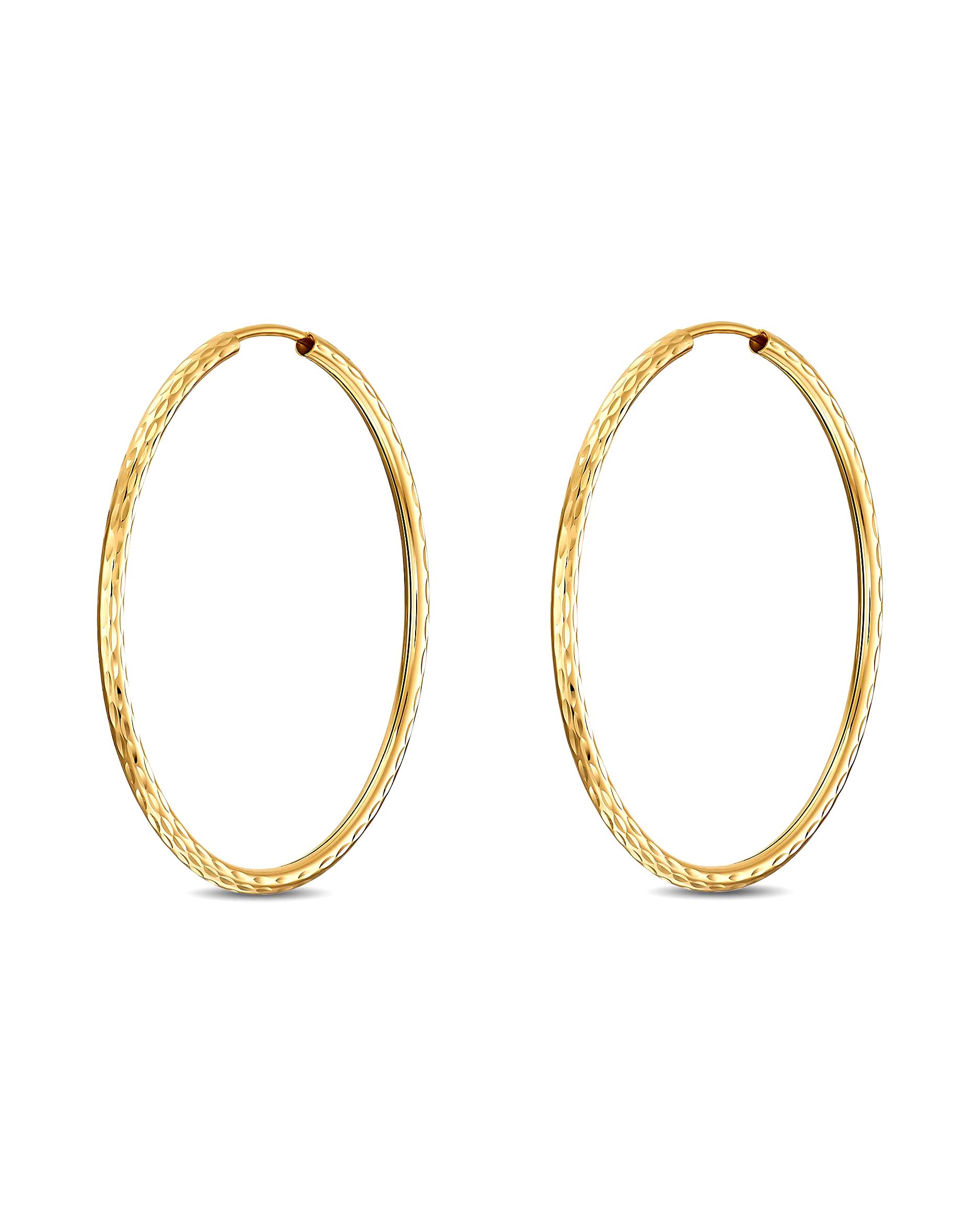 CHRIST hoop earrings 375 yellow gold