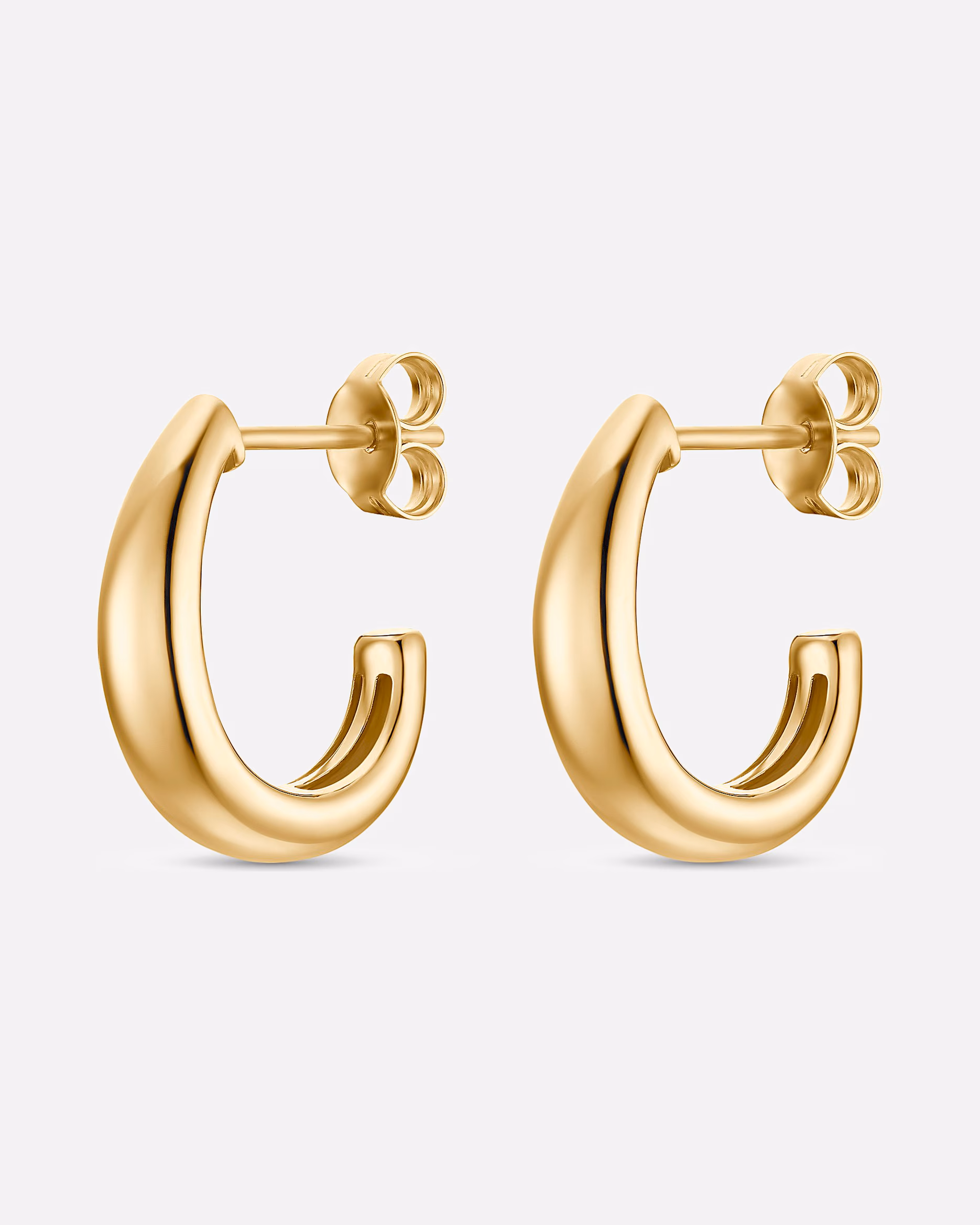 CHRIST earring hoop earrings 375 yellow gold