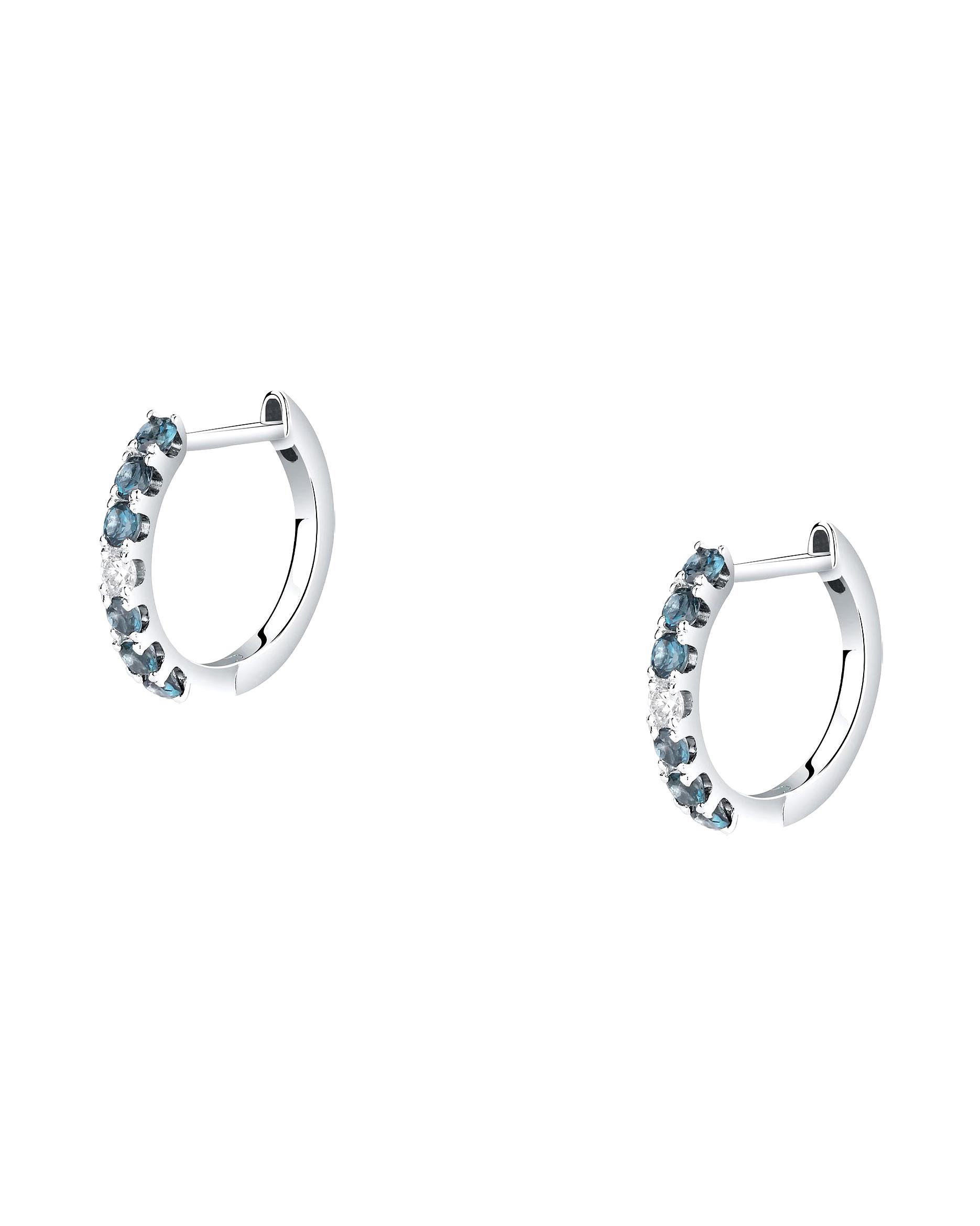 CHRIST earring hoop earrings 585 white gold