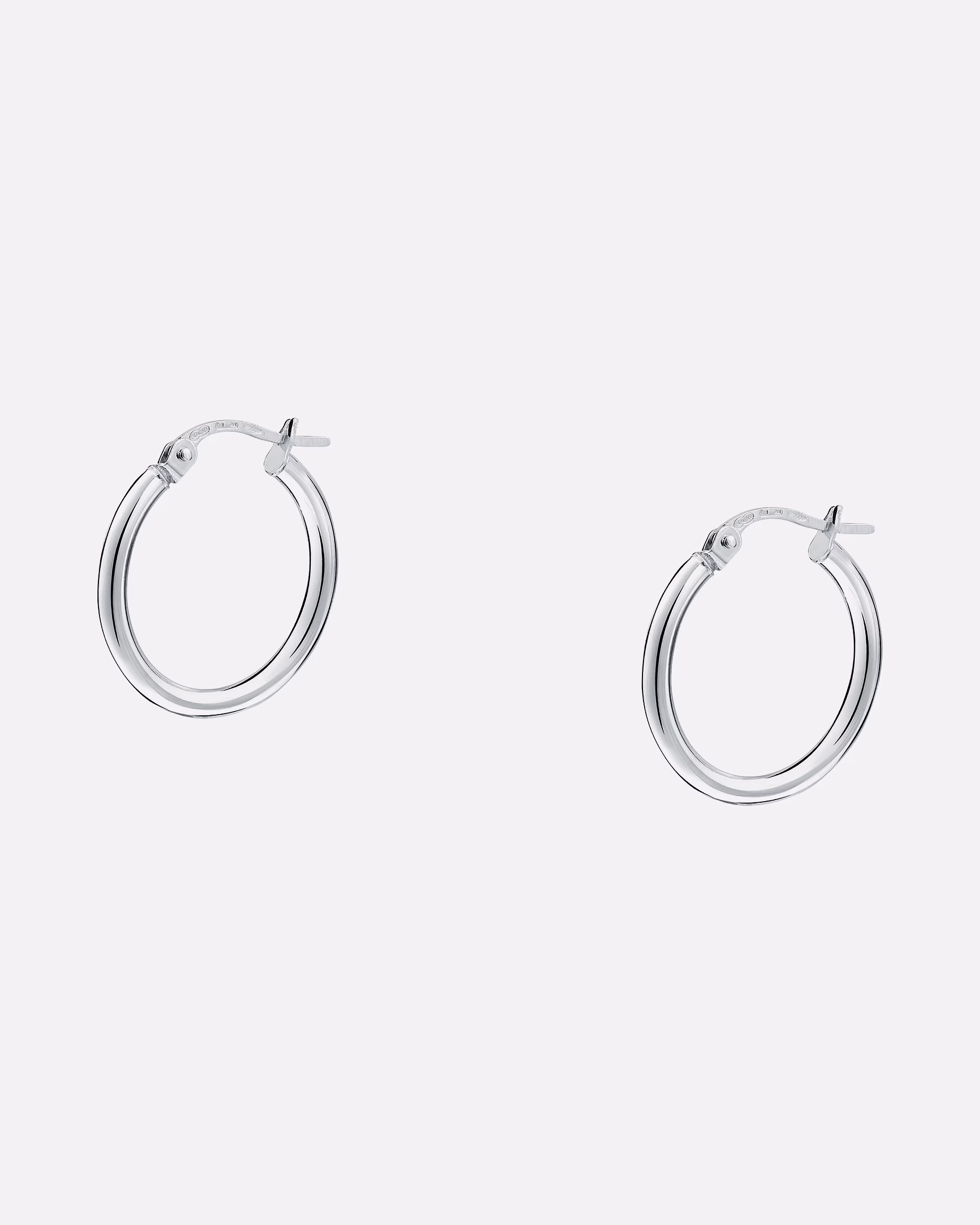 CHRIST earring hoop earrings 585 white gold