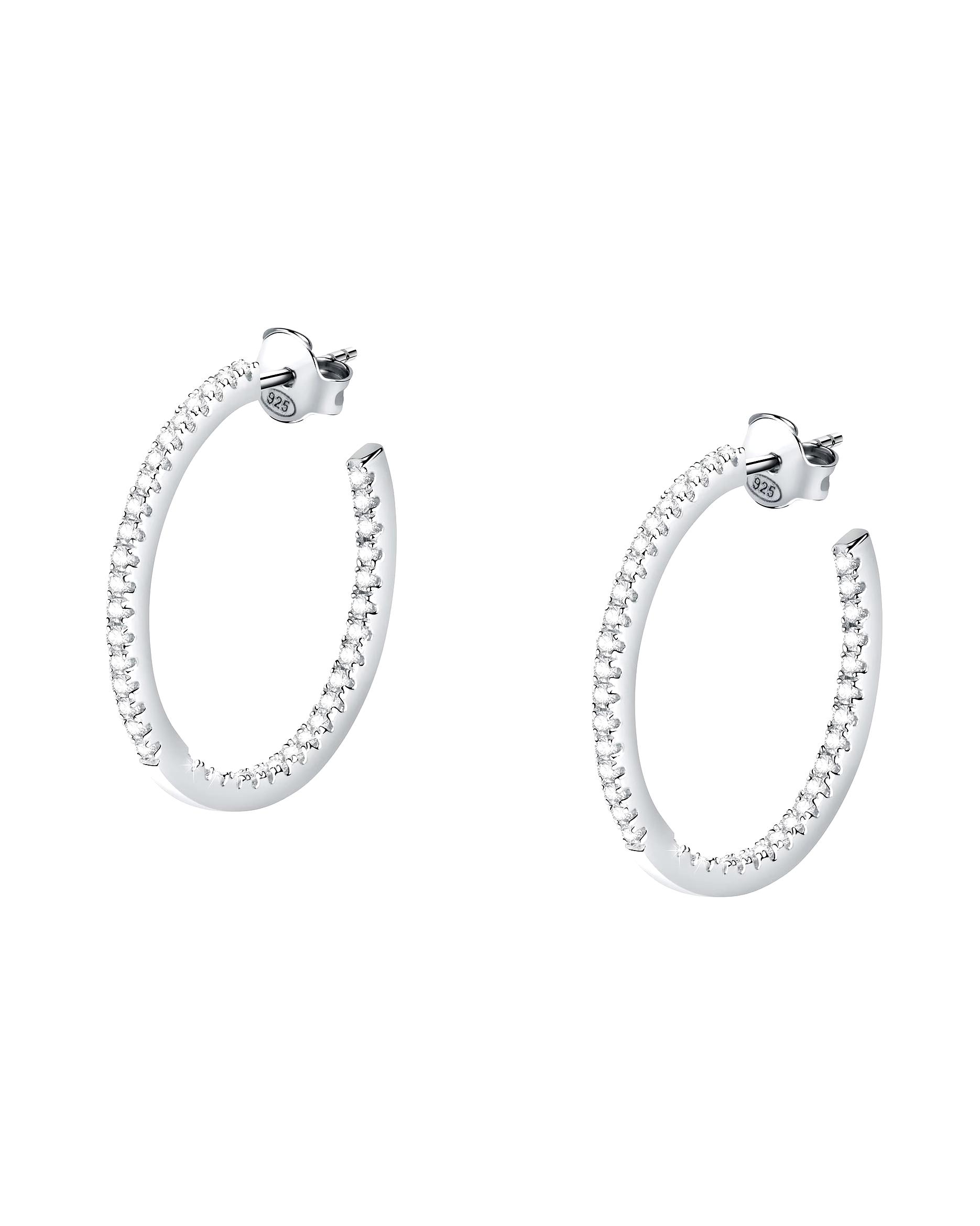CHRIST earring hoop earrings 925 silver, recycled