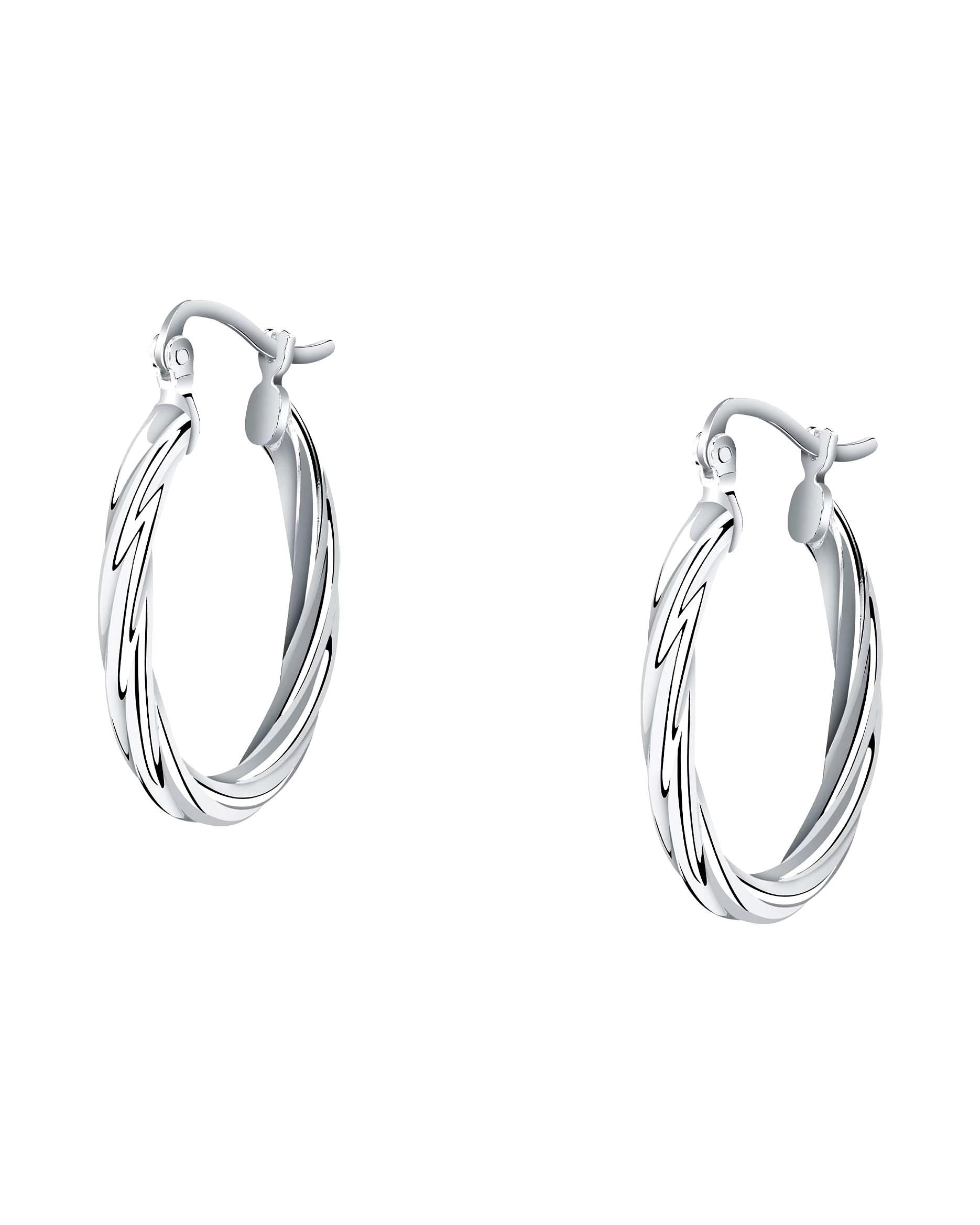 CHRIST earring hoop earrings 925 silver, recycled