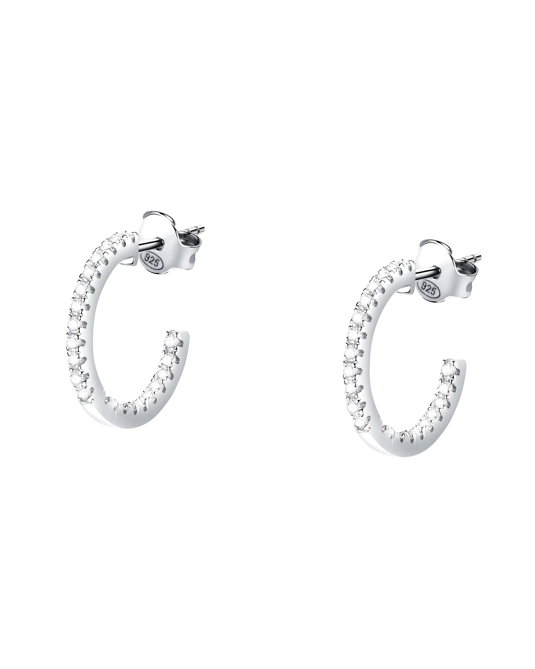CHRIST earring hoop earrings 925 silver, recycled