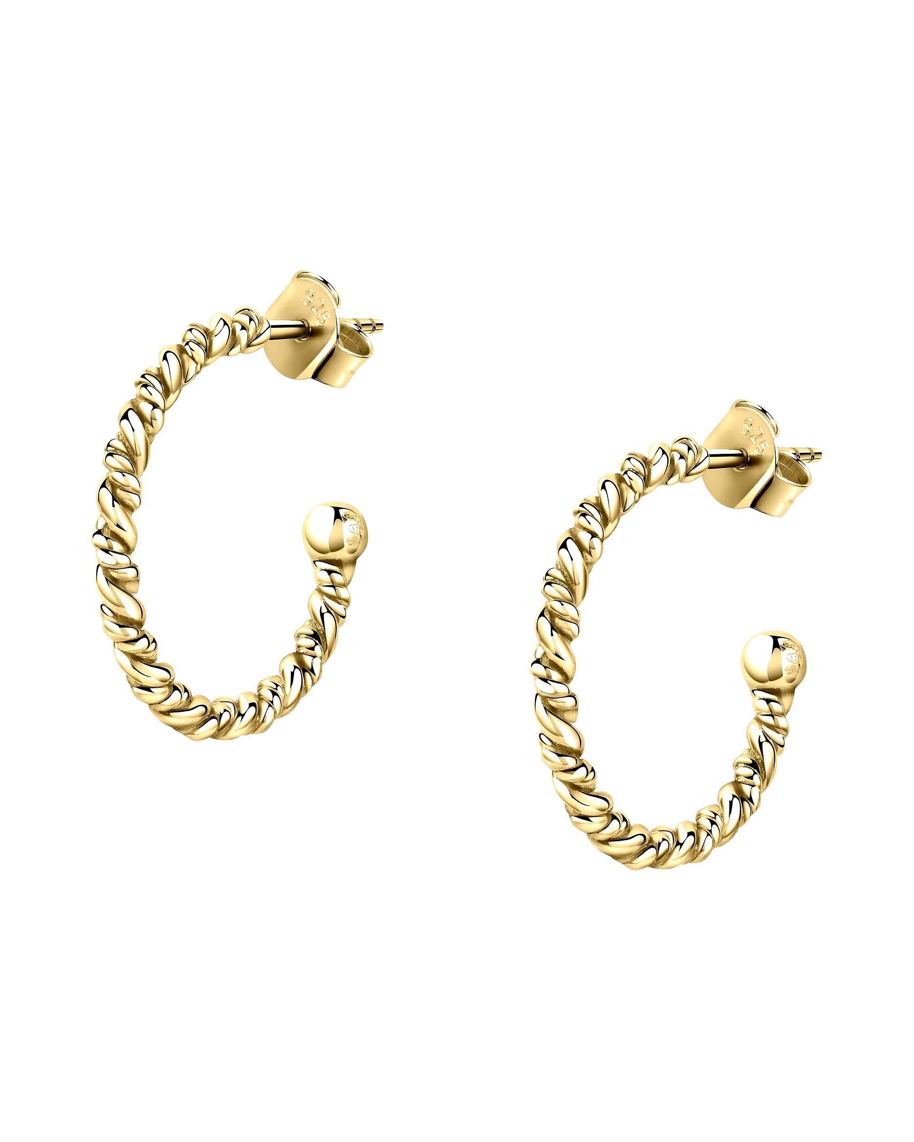 CHRIST earring hoop earrings 925 silver, recycled