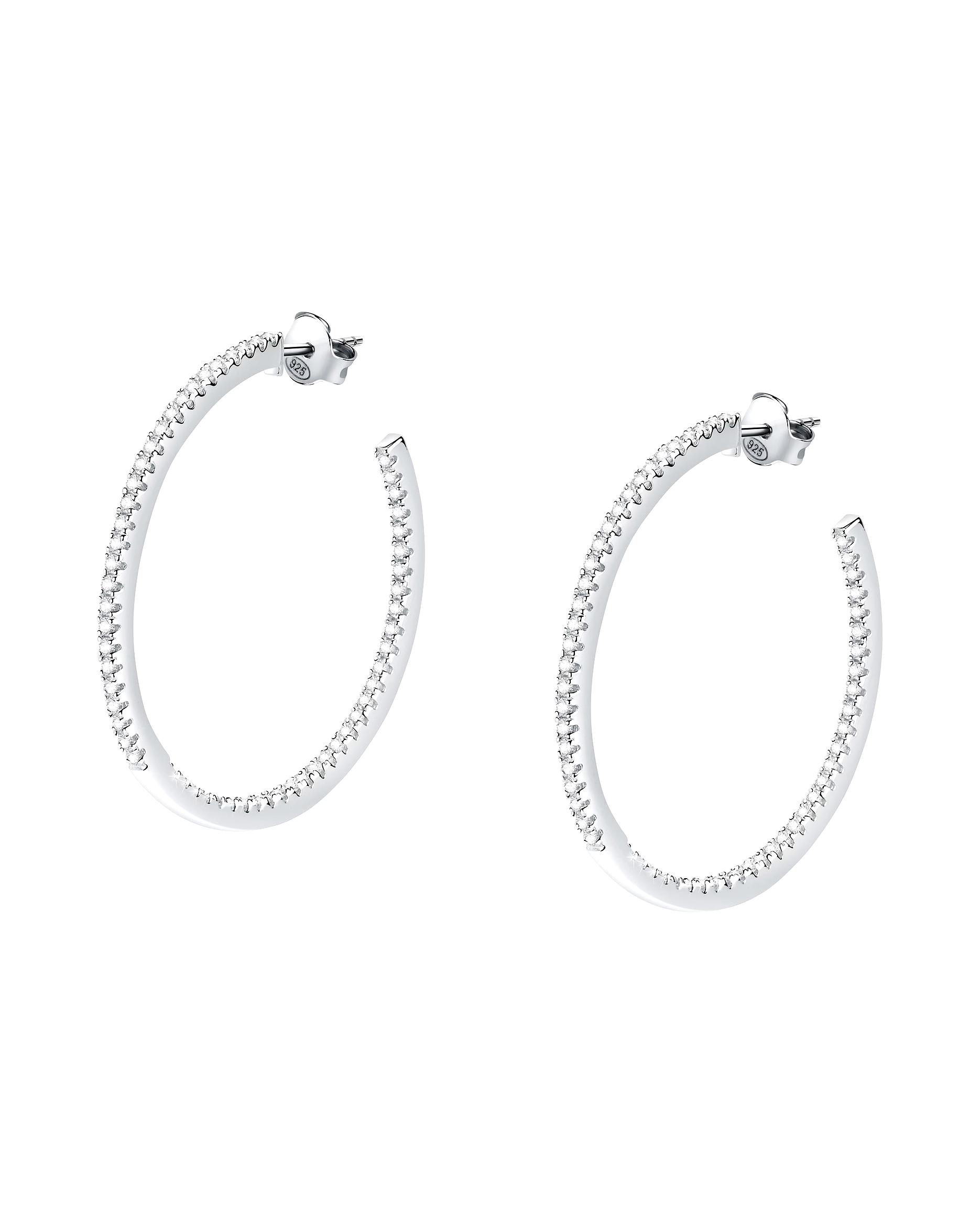 CHRIST earring hoop earrings 925 silver, recycled