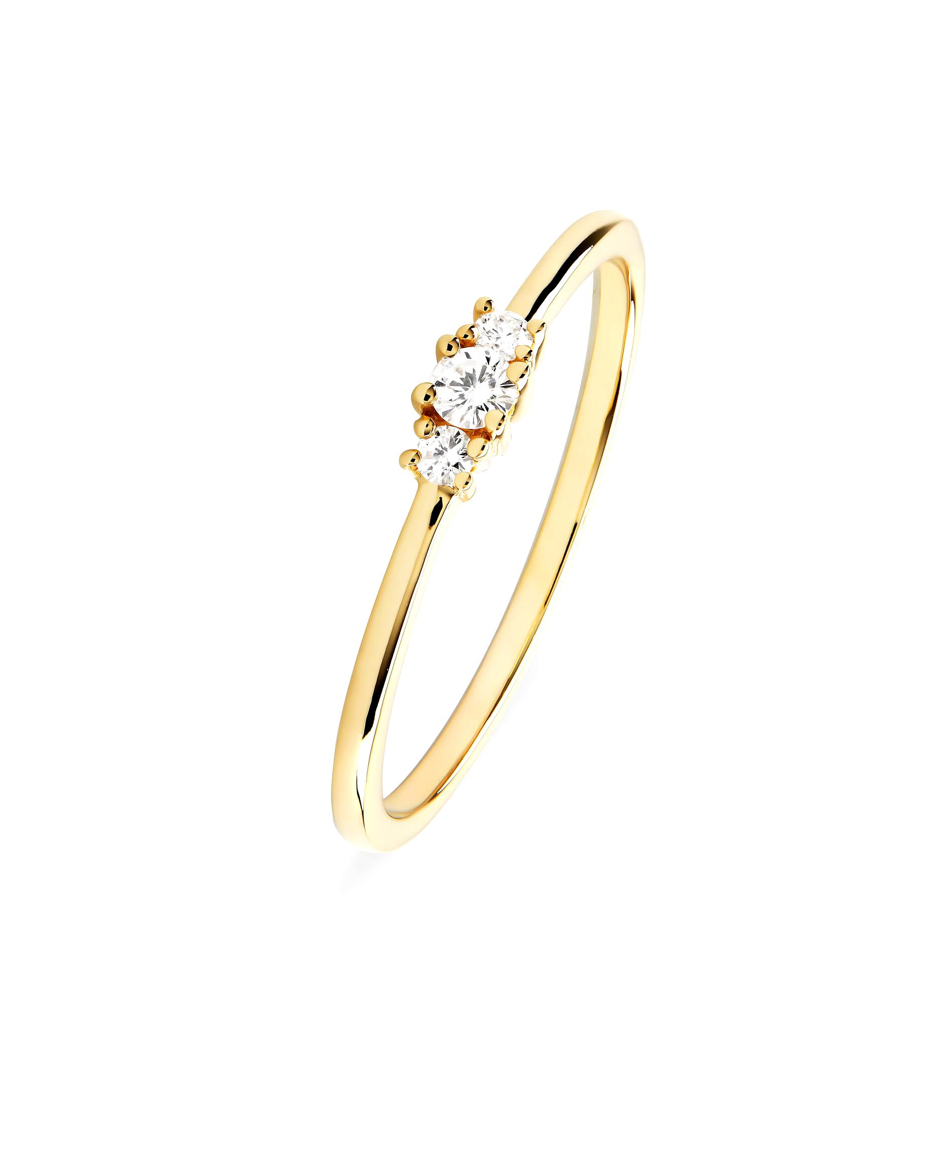 CHRIST ring women's ring 375 yellow gold