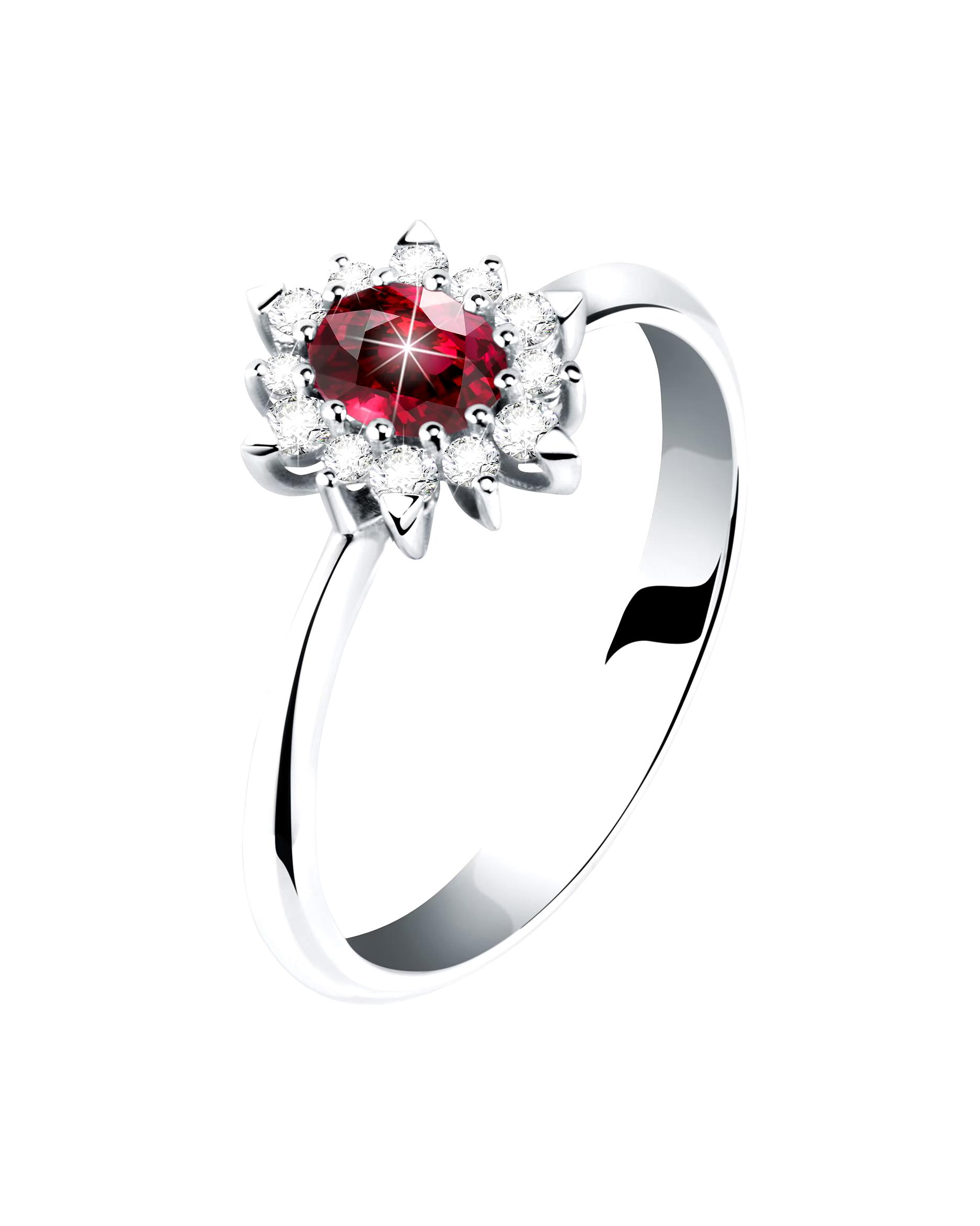 CHRIST ring women's ring 585 white gold