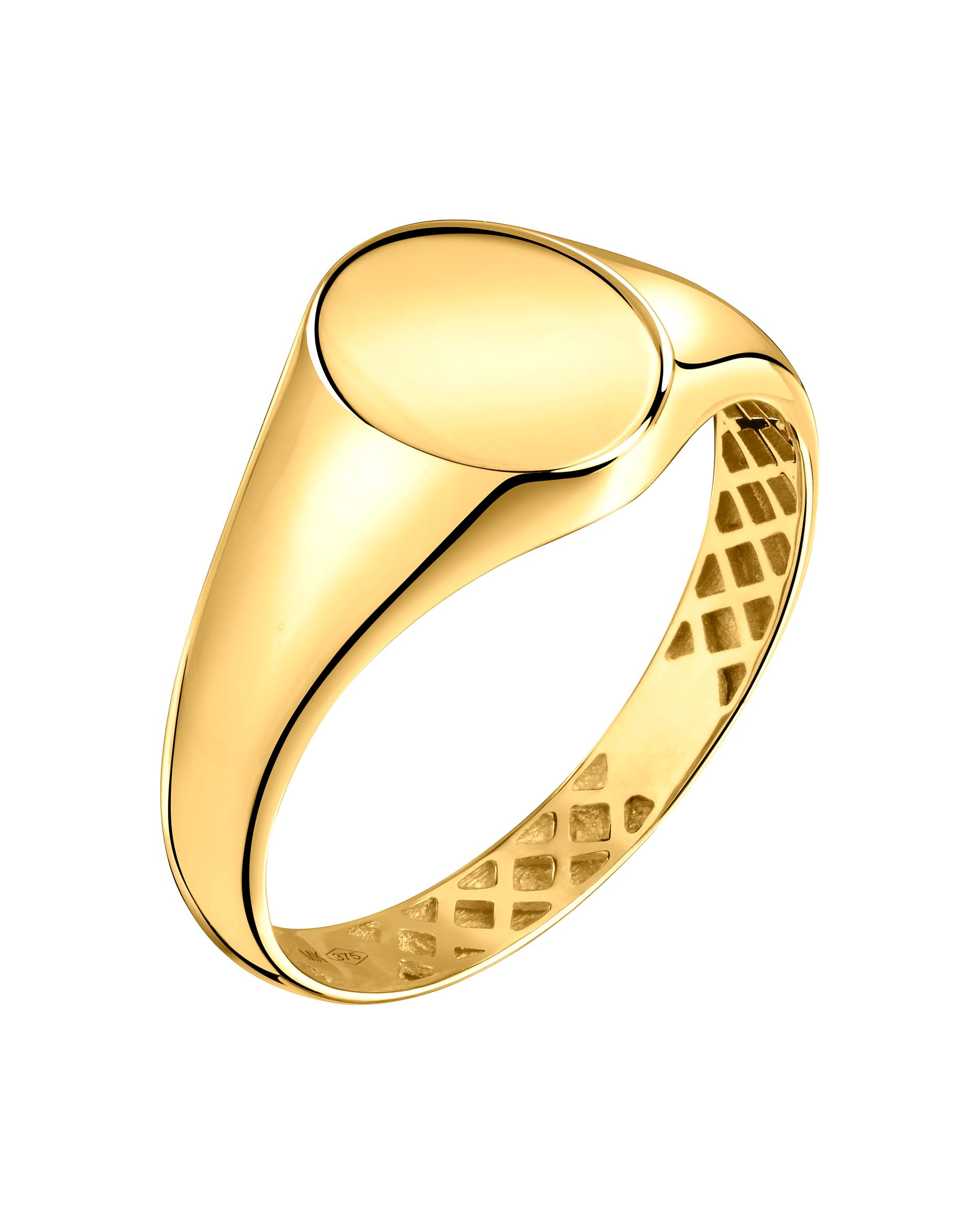 CHRIST ring men's ring 375 yellow gold