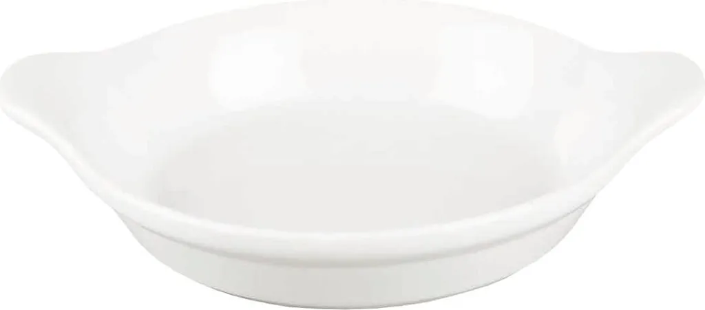 CHURCHILL Cookware round serving pan with handle, capacity: 0.30 liters, white