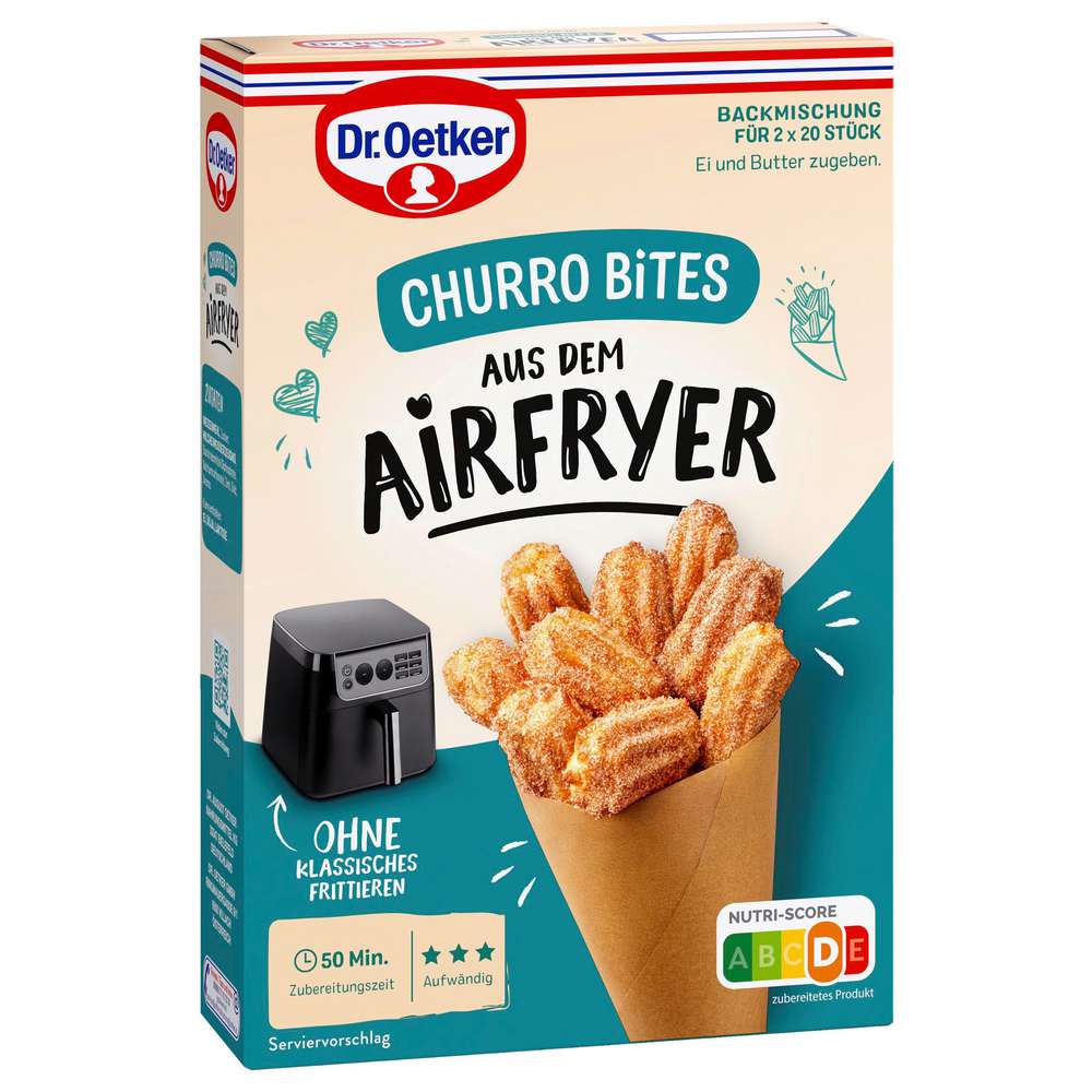 Dr. Oetker Churro Bites Small Baking Ideas Airfryer 300g