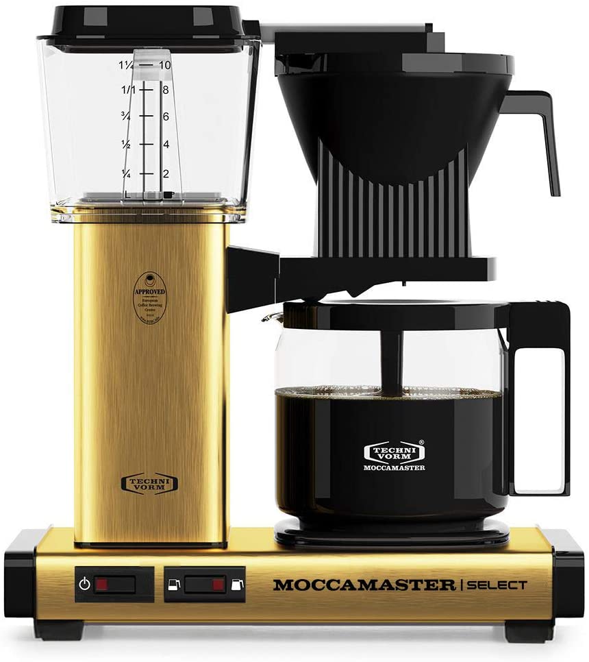 Moccamaster Filter Coffee Machine KBG Select, 1.25 Litres, 1520 W, Matt Black & Rommelsbacher Coffee Grinder EKM 200 - 2-12 Servings, Capacity Bean Container 250 g, 110 Watt, Black