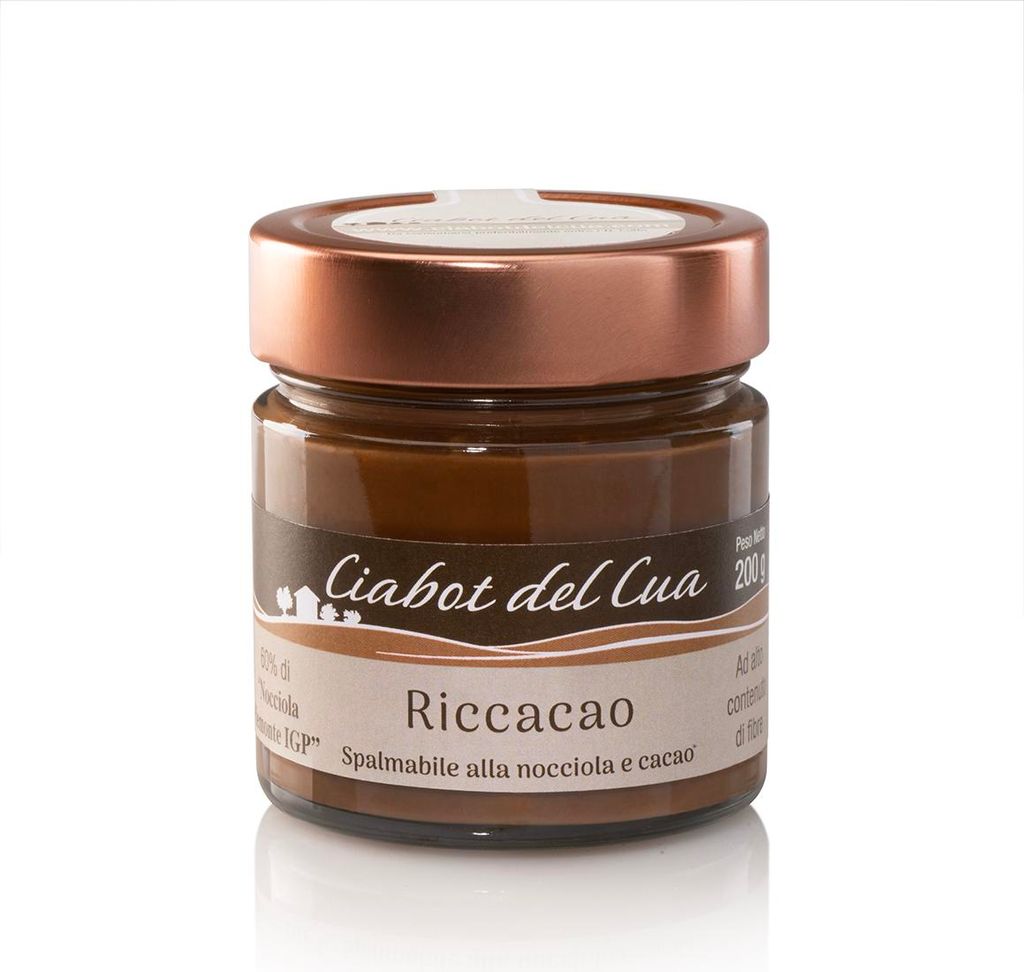 Win2Win Tech Ciabot del Cua - Hazelnut Chocolate Spread, 62% IGP Langhe hazelnuts, cocoa and raw sugar, lactose-free, 3 packs of 200g each