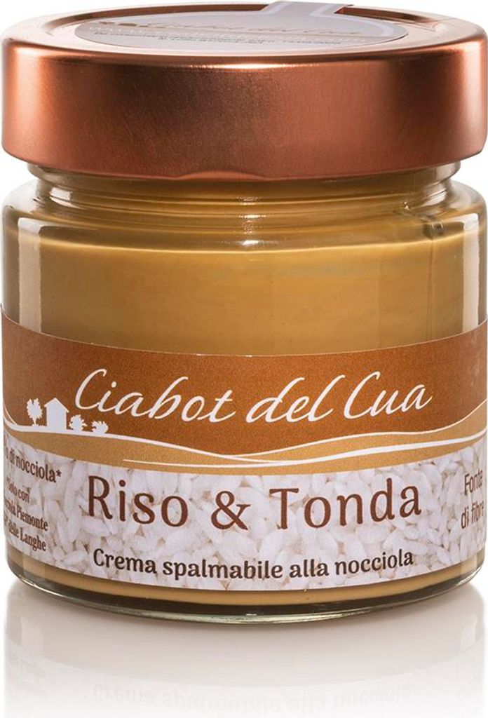 Win2Win Tech Ciabot del Cua - Hazelnut cream with short-grain rice, 60% IGP hazelnuts from Langhe, sugar, salt, lactose-free, 3 packs of 200g each 200g