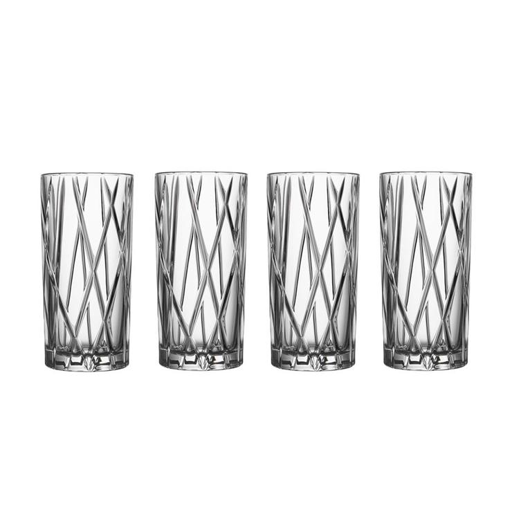 Orrefors City Highball Glass 4-Pack