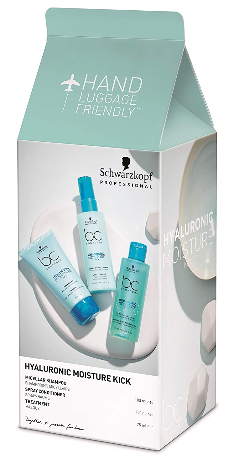 Schwarzkopf Bonacure Hyaluronic Moisture Kick Set Travel Size Travel Box 275 ml