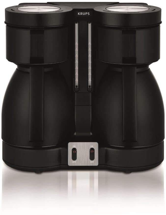 Krups Duothek KT8501 Double Coffee Machine Thermal Black, Single, Black