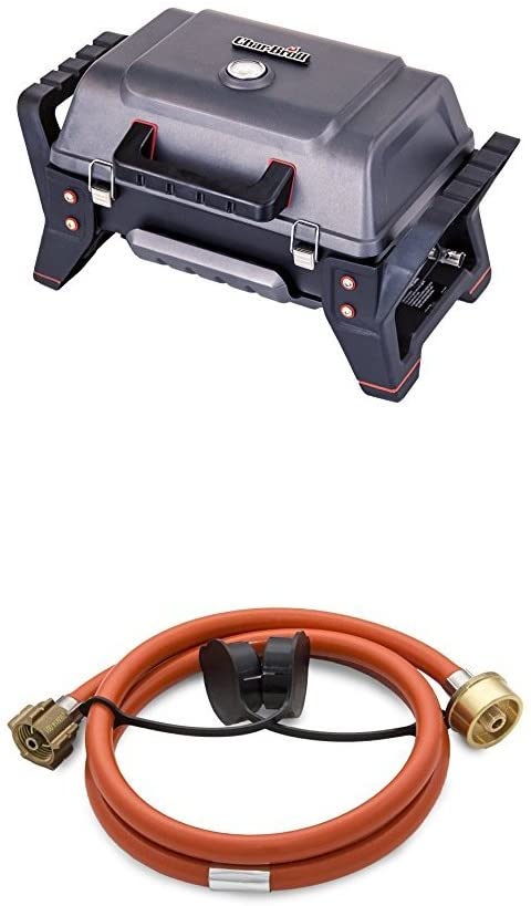 Char-Broil X200 Grill2Go Portable Gas Grill + 140 531 Adapter Kit