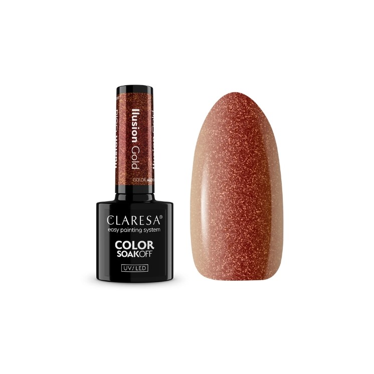 Claresa Alchemy Illusion Hybrid Nail Polish Gold 5g